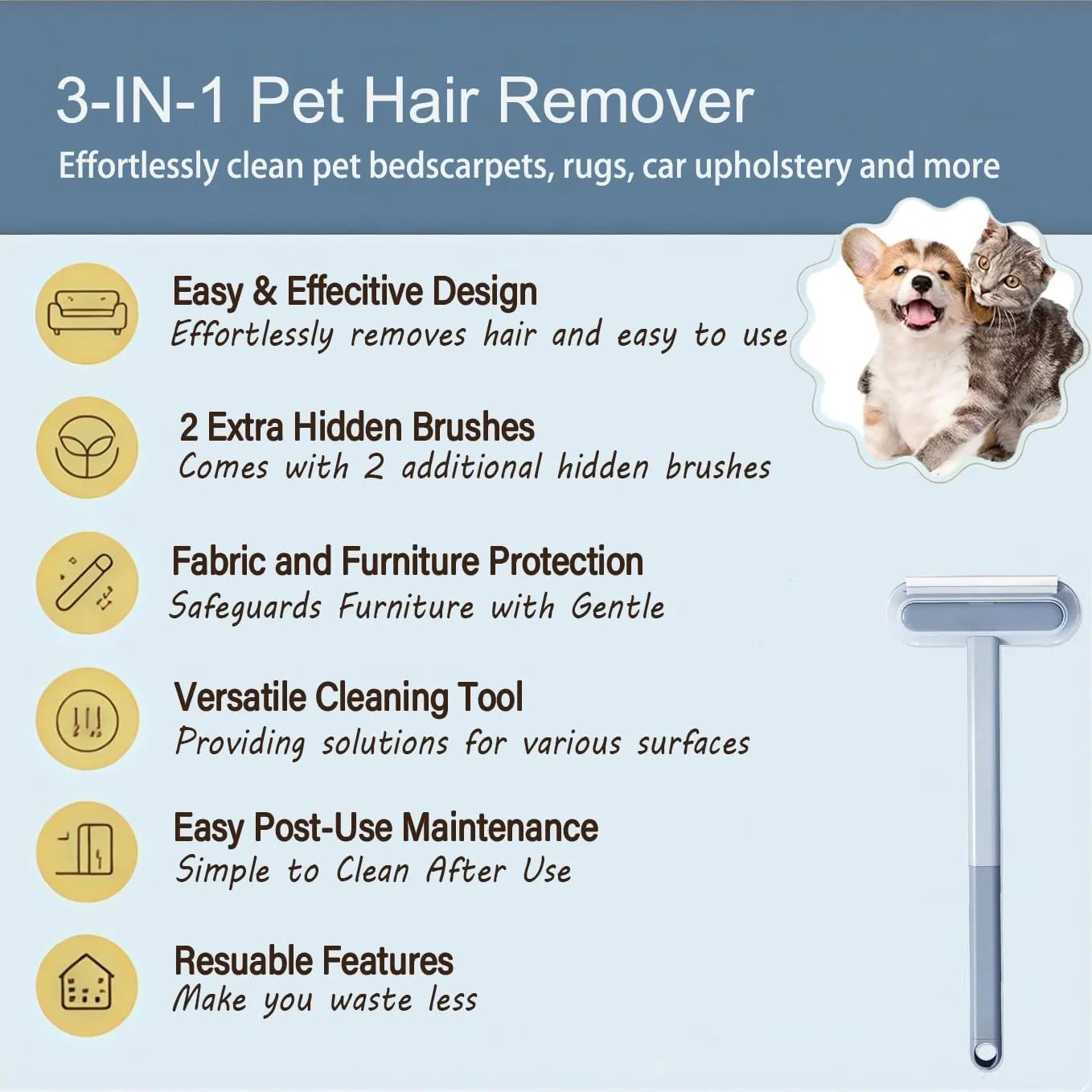 QuickPet Pro Hair Remover Tool